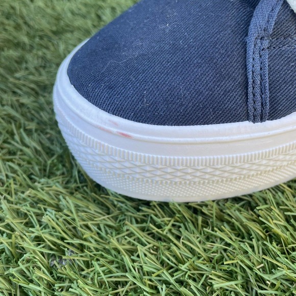 Rock And Candy “Shout” Platform Canvas Sneakers Blue/White Women’s Size 7 - Picture 10 of 12